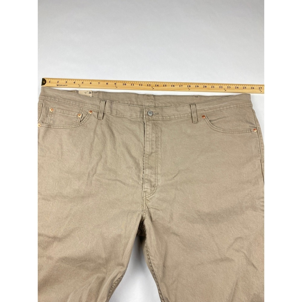NWT Levi's 505 Big & Tall Jeans Mens 52x29 Stretch Denim Straight Leg Tan - Mark - Picture 6 of 14